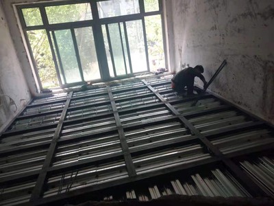 钢结构二层搭建2